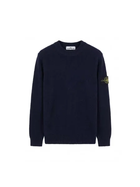 Sweter Stone Island z kamieniami niebieski