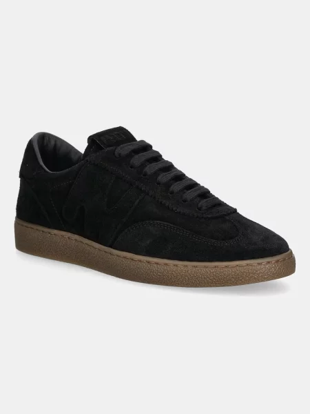 MSGM sneakers din piele întoarsă negru