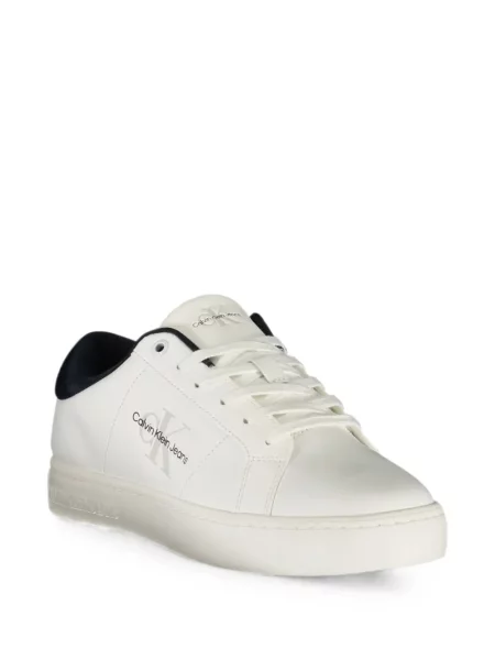 Sneakerși Calvin Klein cu imagine alb