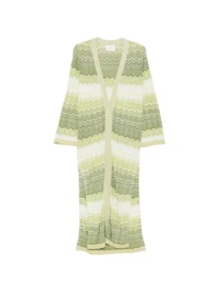Cardigan Mc2 Saint Barth tricotate verde