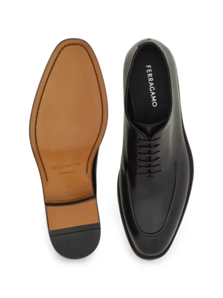 Oxford Ferragamo din țesătură twill negru