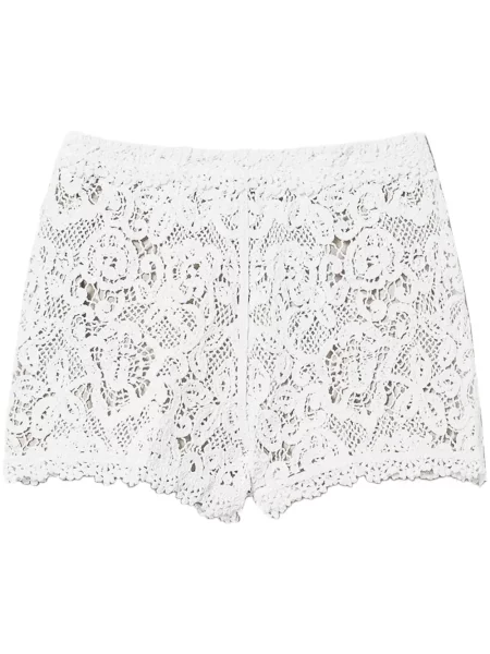 Pantaloni scurți Twinset tricotate alb