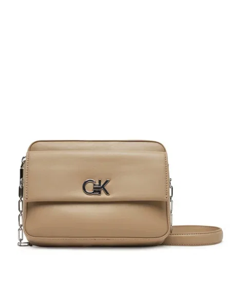 Calvin Klein Дамска чанта Ck Pocket Camera Bag кафяв