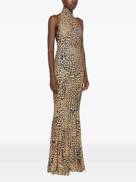 Rochie maxi Norma Kamali cu gât halter