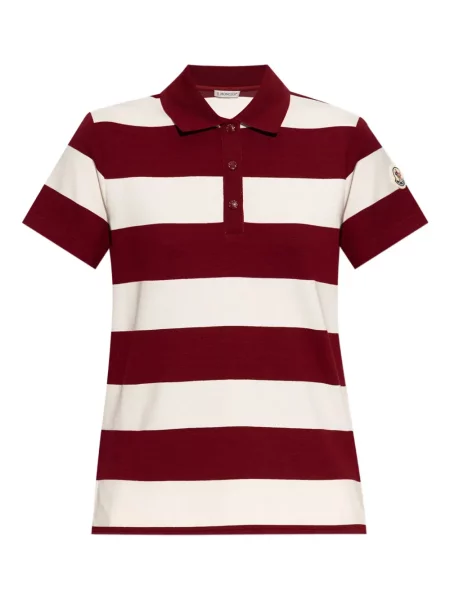 Polo Moncler cu dungi roșu