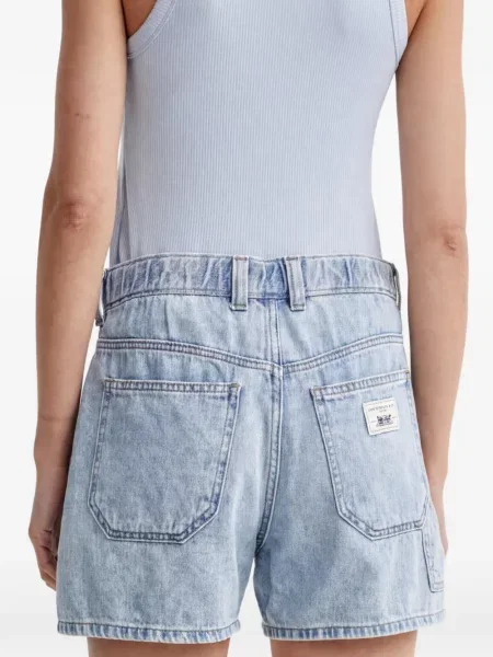 Pulover Levi's® skinny fit cu imagine cu decolteu rotund galben