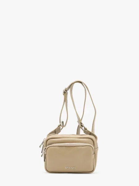 RYLKO Поясна сумка Шкіра бежевий