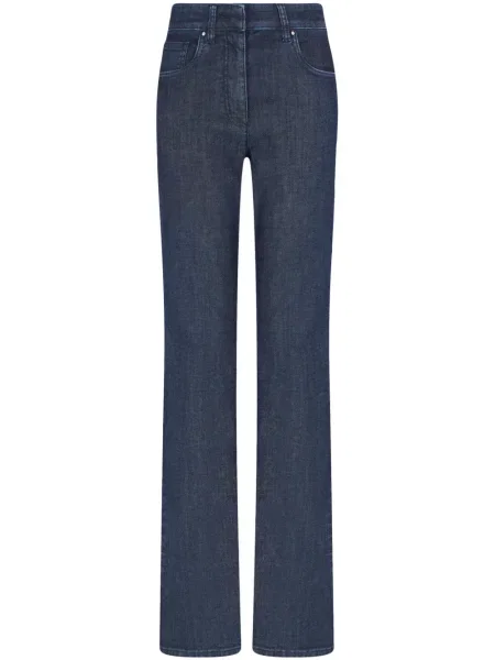 Blugi evazați Giorgio Armani cu talie înaltă albastru