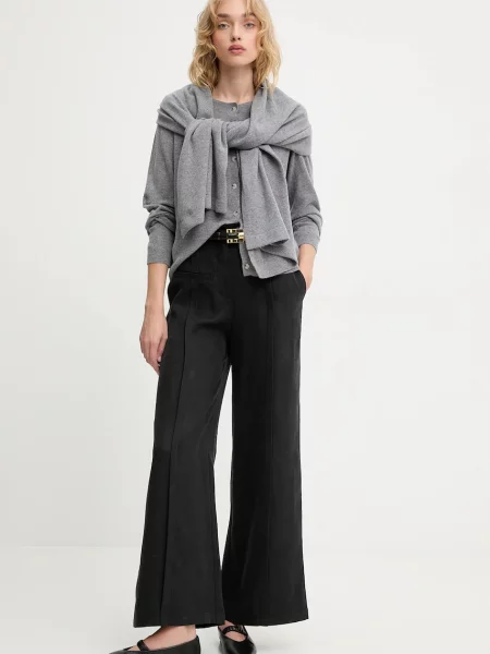 Шерстяной кардиган Answear.lab серый