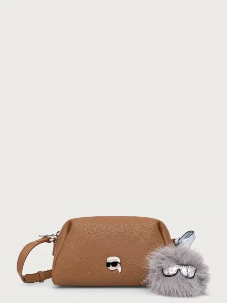 Karl Lagerfeld geantă crossbody pentru femei cu imitație de piele IKON maro