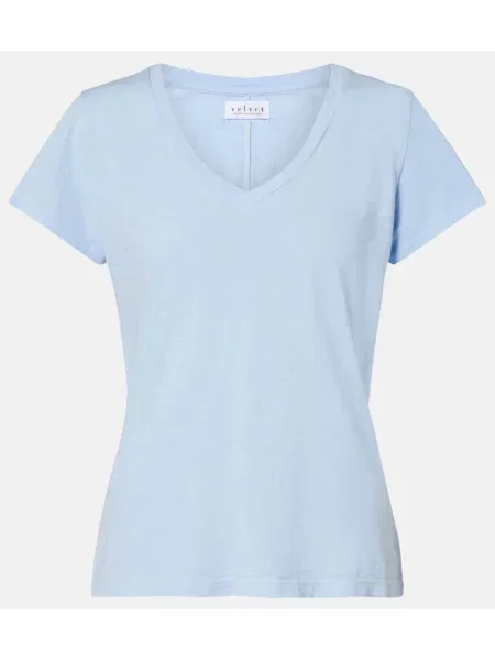 Tricou Velvet de catifea albastru