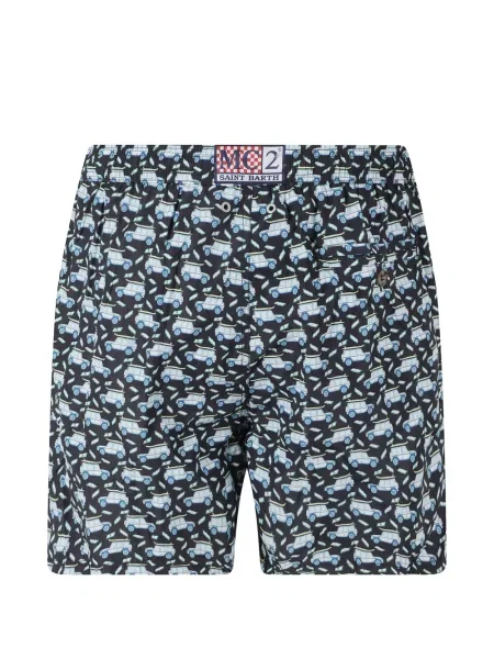 Slip de baie Mc2 Saint Barth cu imagine negru
