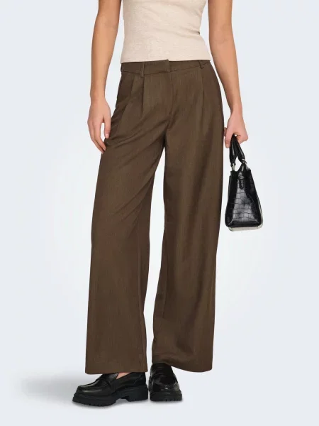ONLY Pantaloni cutați ONLHATTIE' maro