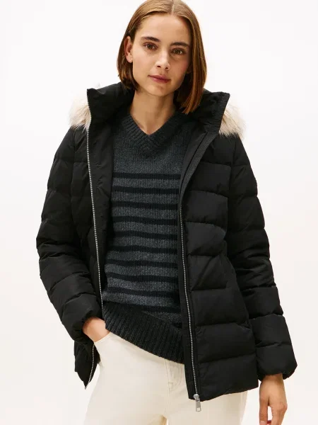 Tommy Hilfiger geacă de puf negru