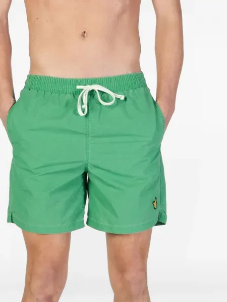 Slip de baie Lyle & Scott cu autograf verde
