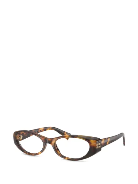 Γυαλιά ηλίου οβάλ Miu Miu Eyewear καφέ