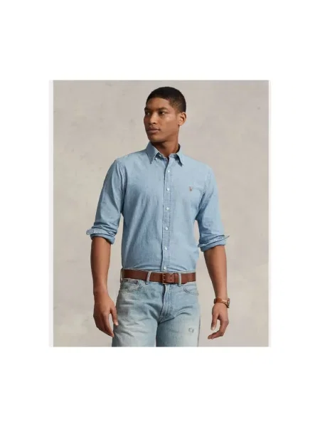 Polo Ralph Lauren Koszula jeansowa Custom Fit niebieski