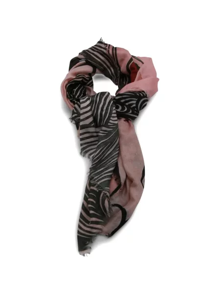 Šal Talking Walls s printom ružičasta