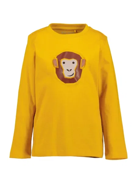BLUE SEVEN Tricou bej deschis / maro / galben curry negru
