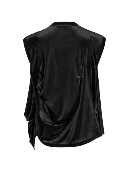 Bluză Comme Des Garçons drapată negru