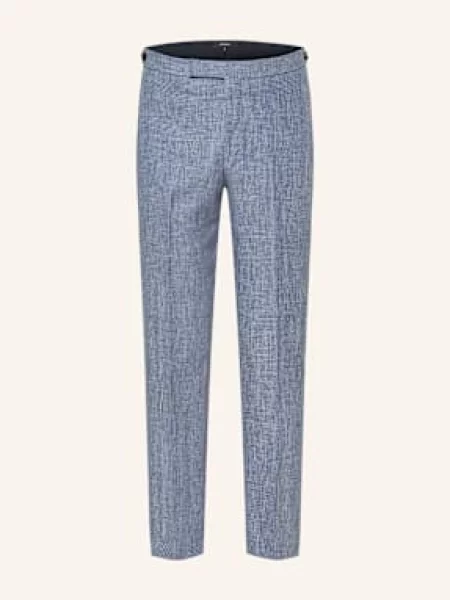 Reiss Oblekové Kalhoty Reef Slim Fit Ze Lnu modrá