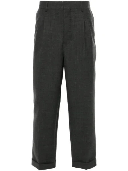 Pantaloni Ami Paris plisate gri
