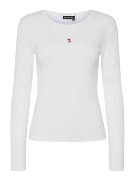PIECES Tricou PCMAY' alb