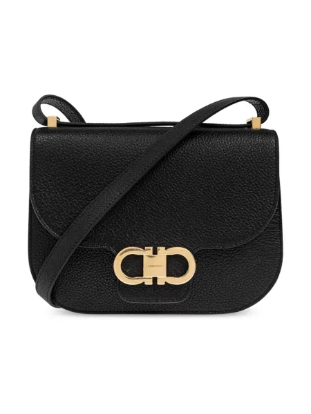 Torebka crossbody Ferragamo skórzana czarna
