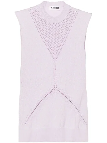 Top Jil Sander tricotate violet