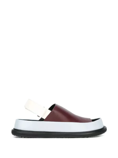 Sandale Marni din piele slingback roșu