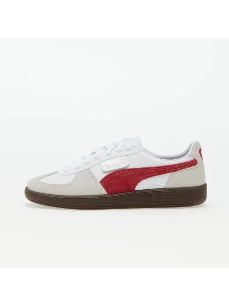 Кожени маратонки Puma Palermo бяло сиво