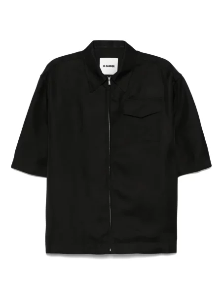 Риза Jil Sander с волани черно