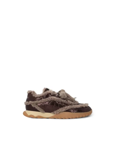 Sneakersy Pinko brązowe