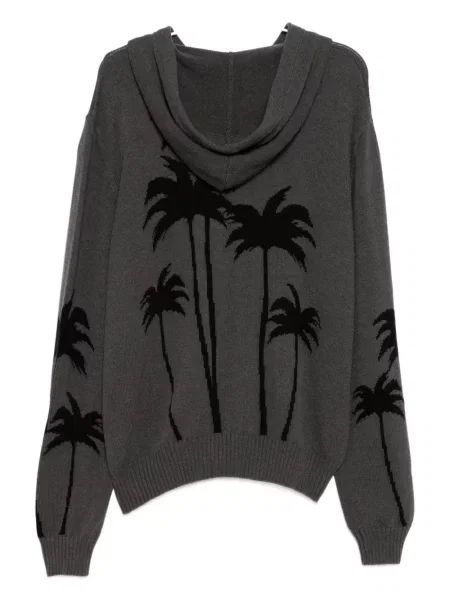 Pulover Palm Angels cu glugă cu imagine gri