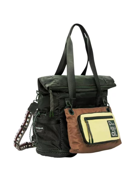 Kabelka Desigual ve grunge stylu zelená