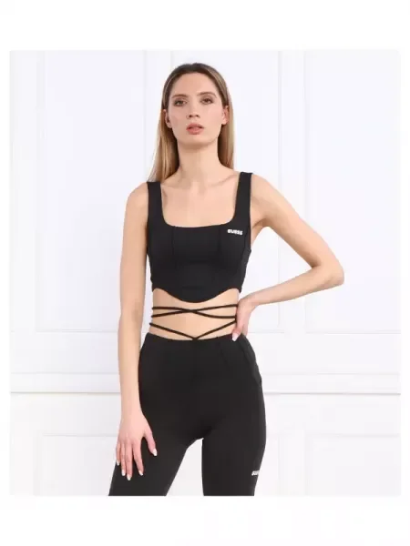 Cropped sportfelső Guess Active fekete