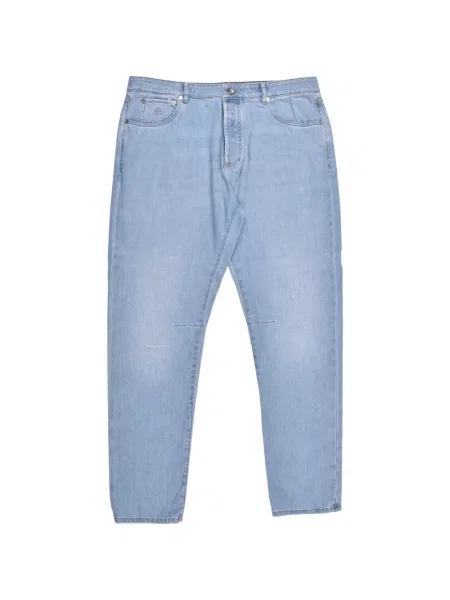 Blugi Brunello Cucinelli cu 5 buzunare albastru