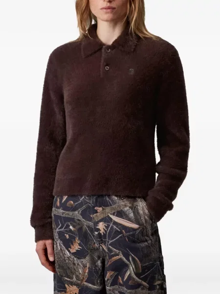 Με κολάρο polo Carhartt Wip καφέ