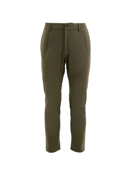 Pantaloni Cruna plisate verde