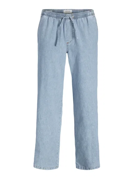 Hlače iz tkanine Jack&Jones modra