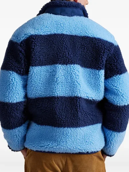Ριγέ polo Polo Ralph Lauren με κουκούλα με αυτόγραφο λευκό