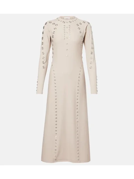 Rochie midi Coperni până la genunchi de costum bej