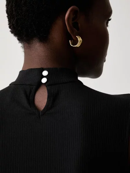 Calvin Klein top női modállal fekete