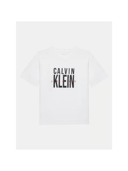Calvin Klein Jeans Marškinėliai Bold Graphic balta