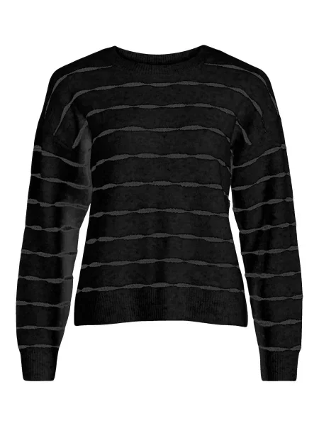 VILA Pulover PLATINA gri argintiu negru