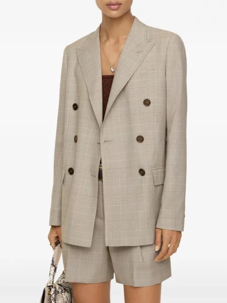 Gyapjú kockás dzseki Burberry