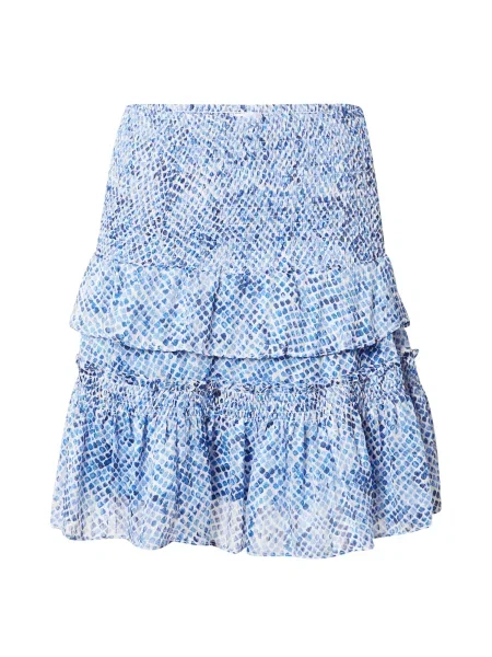 Co'couture Sukňa Sapphire modrá / svetlomodrá biela