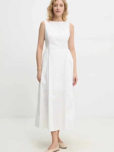 Сукня Answear Lab maxi розкльошена білий