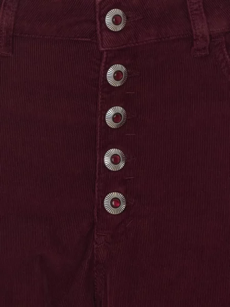 Pantaloni Dondup de catifea cord roșu
