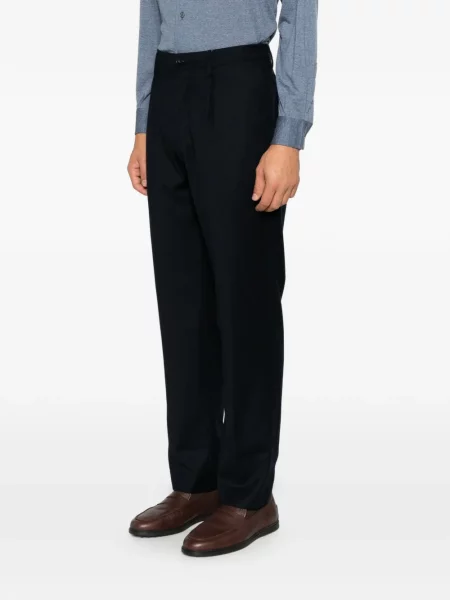 Pantaloni Canali de lână albastru
